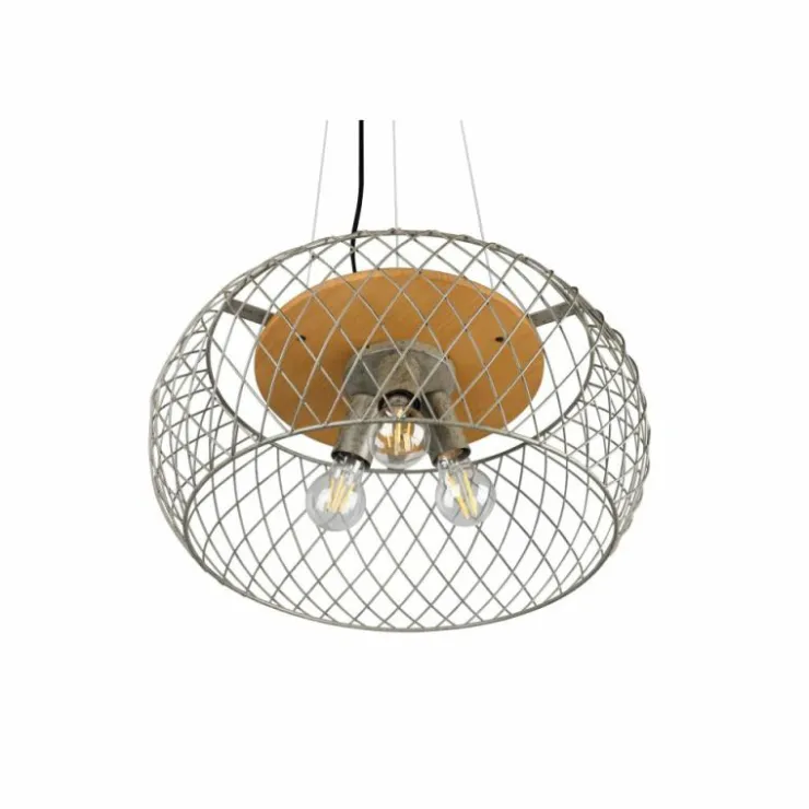 Luminaires Trio Suspensions|Suspension Trio Tamil Brun foncé, Nickel mat, 3 lumières