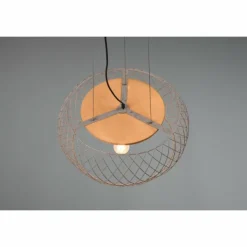 Luminaires Trio Suspensions|Suspension Trio Tamil Brun foncé, Nickel mat, 3 lumières
