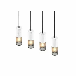 Luminaires Trio Suspensions|Suspension Trio TOSH Noir, 4 lumières