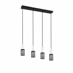 Luminaires Trio Suspensions|Suspension Trio TOSH Noir, 4 lumières
