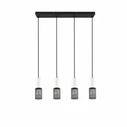 Luminaires Trio Suspensions|Suspension Trio TOSH Noir, 4 lumières