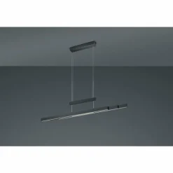 Luminaires Trio Éclairage Led|Suspension Trio Trajan LED Noir, 3 lumières