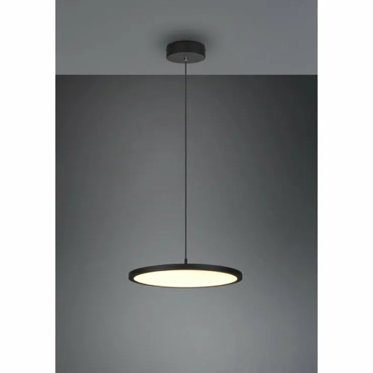 Luminaires Trio Éclairage Led|Suspension Trio Tray LED Noir, 1 lumière
