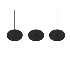 Luminaires Trio Éclairage Led|Suspension Trio Tray LED Noir, 3 lumières