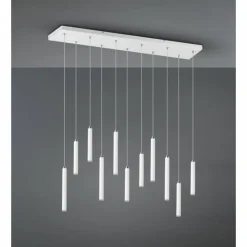 Luminaires Trio Suspensions|Suspension Trio Tubular LED Blanc, 11 lumières