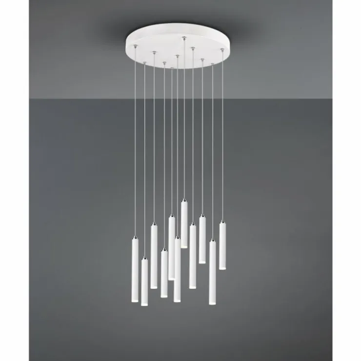 Luminaires Trio Éclairage Led|Suspension Trio Tubular LED Blanc, 11 lumières