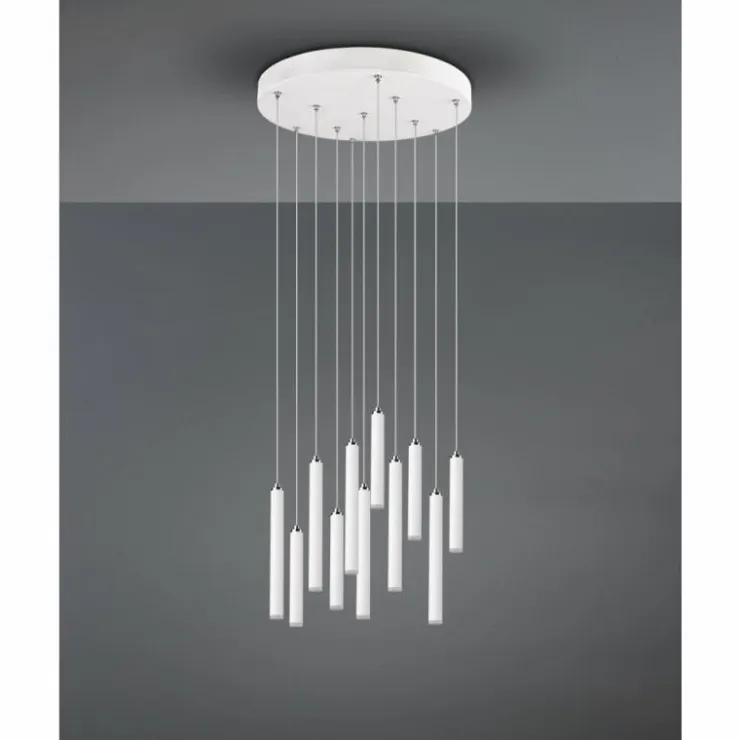 Luminaires Trio Éclairage Led|Suspension Trio Tubular LED Blanc, 11 lumières
