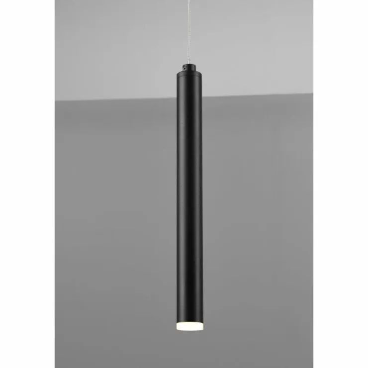Luminaires Trio Éclairage Led|Suspension Trio Tubular LED Noir, 11 lumières