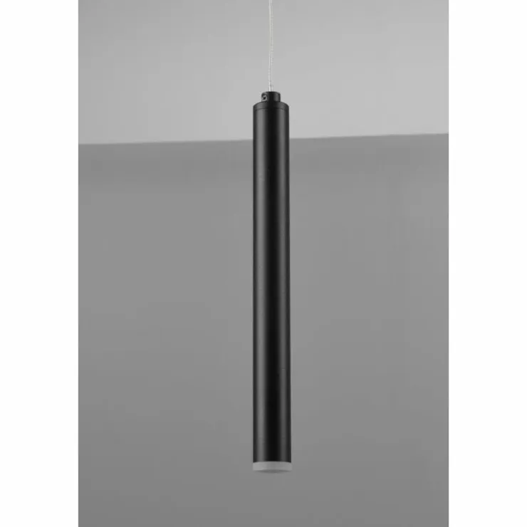 Luminaires Trio Éclairage Led|Suspension Trio Tubular LED Noir, 11 lumières