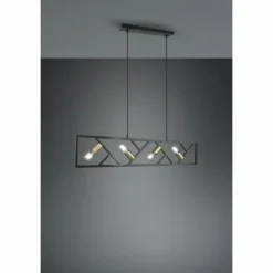 Luminaires Trio Suspensions|Suspension Trio-Leuchten Bela Noir, 4 lumières