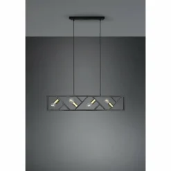 Luminaires Trio Suspensions|Suspension Trio-Leuchten Bela Noir, 4 lumières
