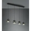 Luminaires Trio Suspensions|Suspension Trio-Leuchten Fletcher Noir, 4 lumières