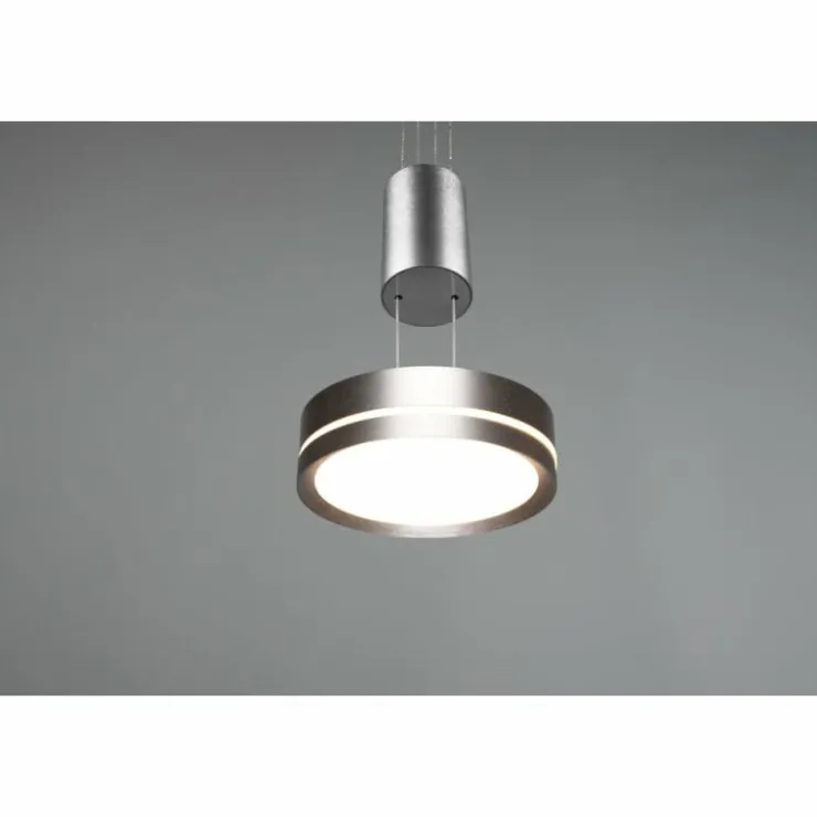 Luminaires Trio Éclairage Led|Suspension Trio-Leuchten Franklin LED Nickel mat, 1 lumière