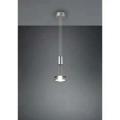 Luminaires Trio Éclairage Led|Suspension Trio-Leuchten Franklin LED Nickel mat, 1 lumière