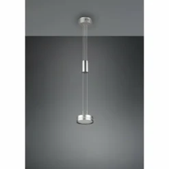 Luminaires Trio Éclairage Led|Suspension Trio-Leuchten Franklin LED Nickel mat, 1 lumière