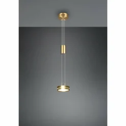 Luminaires Trio Éclairage Led|Suspension Trio-Leuchten Franklin LED Laiton, 1 lumière