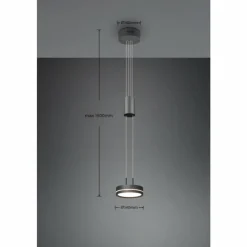 Luminaires Trio Éclairage Led|Suspension Trio-Leuchten Franklin LED Anthracite, 1 lumière