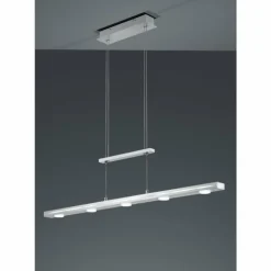 Luminaires Trio Suspensions|Suspension Trio-Leuchten Lacal LED Nickel mat, 7 lumières