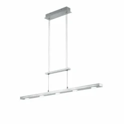Luminaires Trio Suspensions|Suspension Trio-Leuchten Lacal LED Nickel mat, 7 lumières