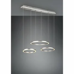 Luminaires Trio Suspensions|Suspension Trio-Leuchten Morrison LED Nickel mat, 1 lumière
