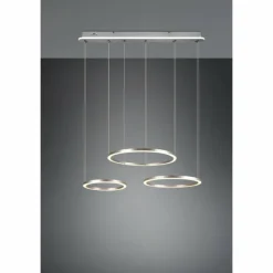 Luminaires Trio Suspensions|Suspension Trio-Leuchten Morrison LED Nickel mat, 1 lumière