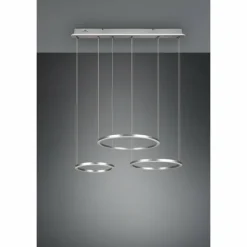 Luminaires Trio Suspensions|Suspension Trio-Leuchten Morrison LED Nickel mat, 1 lumière