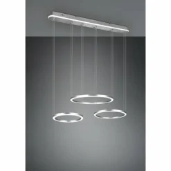 Luminaires Trio Suspensions|Suspension Trio-Leuchten Morrison LED Nickel mat, 1 lumière