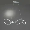 Luminaires Trio Suspensions|Suspension Trio-Leuchten Rondo LED Argenté, 1 lumière