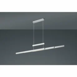 Luminaires Trio Éclairage Led|Suspension Trio-Leuchten Trajan LED Nickel mat, 3 lumières