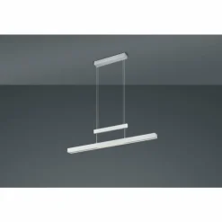 Luminaires Trio Éclairage Led|Suspension Trio-Leuchten Trajan LED Nickel mat, 3 lumières