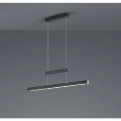 Luminaires Trio Éclairage Led|Suspension Trio-Leuchten Trajan LED Noir, 1 lumière