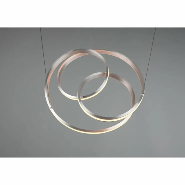 Luminaires Trio Éclairage Led|Suspension Trio-Leuchten Yara LED Nickel mat, 1 lumière