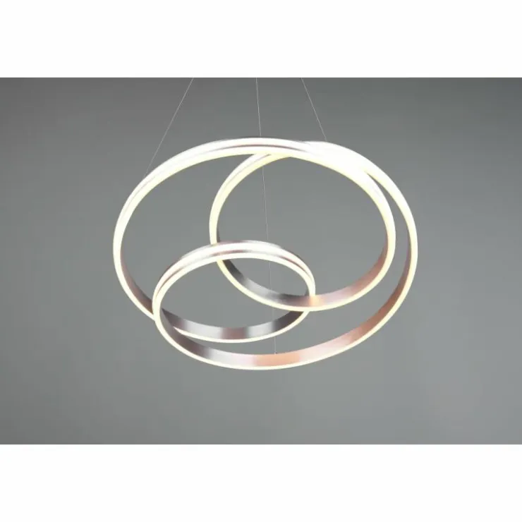 Luminaires Trio Éclairage Led|Suspension Trio-Leuchten Yara LED Nickel mat, 1 lumière