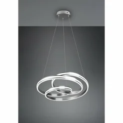 Luminaires Trio Éclairage Led|Suspension Trio-Leuchten Yara LED Nickel mat, 1 lumière