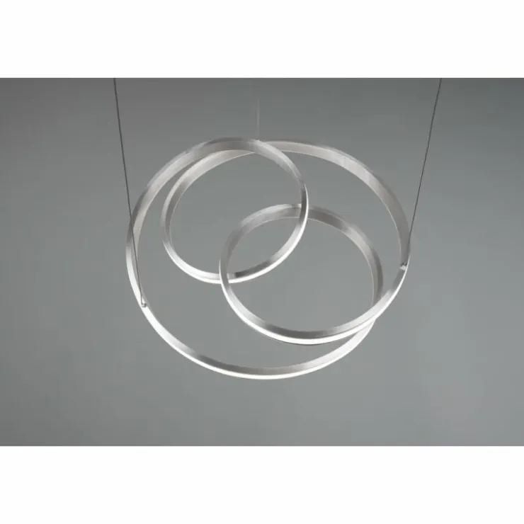 Luminaires Trio Éclairage Led|Suspension Trio-Leuchten Yara LED Nickel mat, 1 lumière