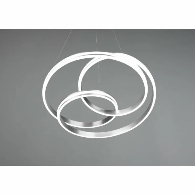Luminaires Trio Éclairage Led|Suspension Trio-Leuchten Yara LED Nickel mat, 1 lumière