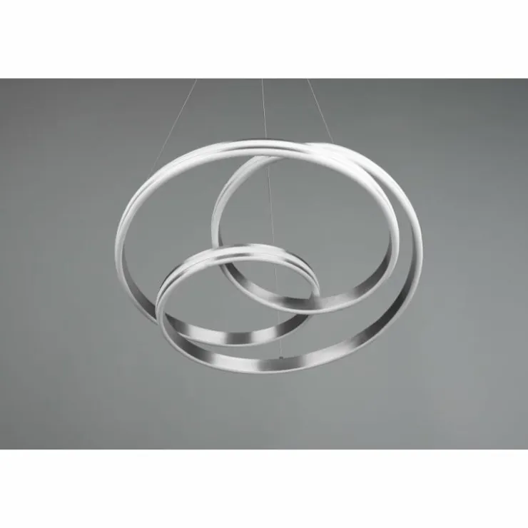 Luminaires Trio Éclairage Led|Suspension Trio-Leuchten Yara LED Nickel mat, 1 lumière