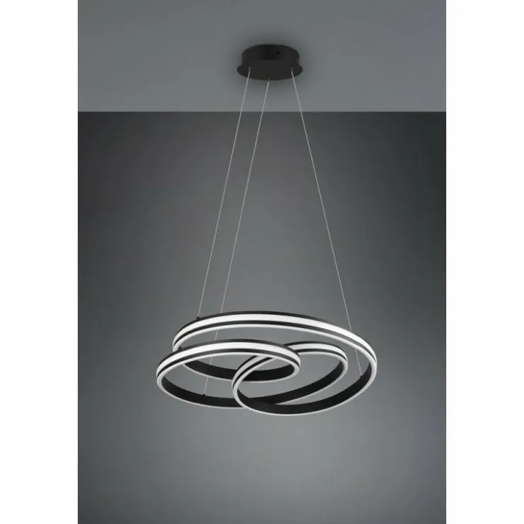 Luminaires Trio Éclairage Led|Suspension Trio-Leuchten Yara LED Noir, 1 lumière