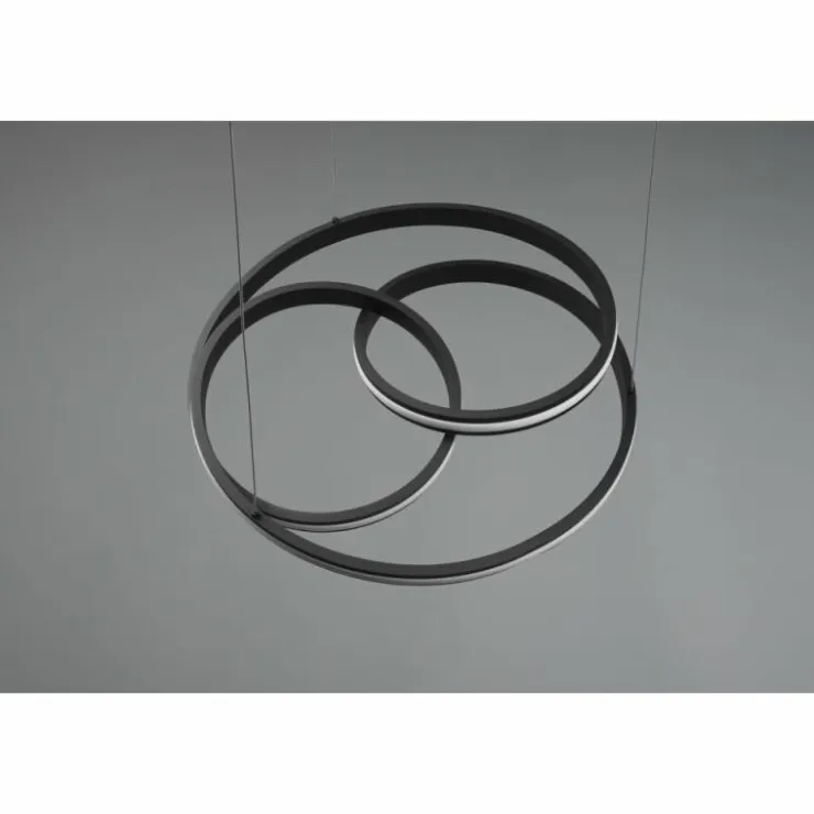 Luminaires Trio Éclairage Led|Suspension Trio-Leuchten Yara LED Noir, 1 lumière