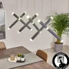 hofstein Éclairage Led|Suspension Térou LED Anthracite, 6 lumières