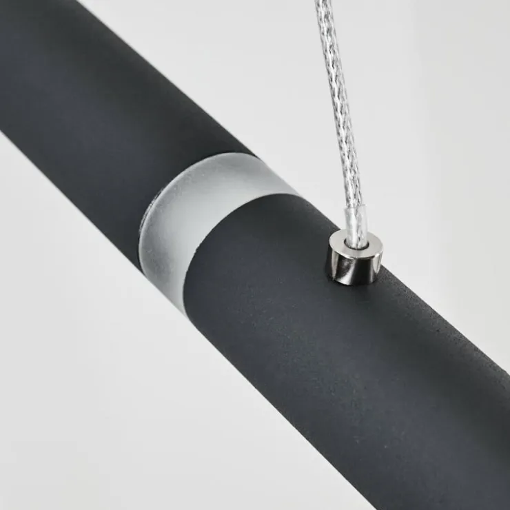 hofstein Éclairage Led|Suspension Térou LED Anthracite, 6 lumières