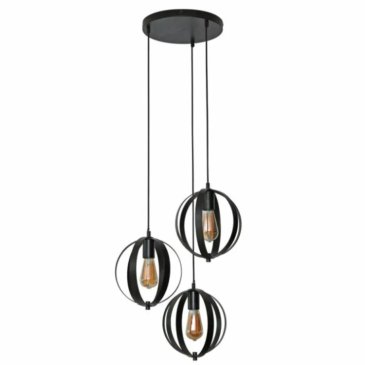 hofstein Suspensions|Suspension Turn Anthracite, 3 lumières
