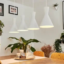hofstein Suspensions|Suspension Vijes Blanc, 4 lumières