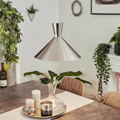 hofstein Suspensions|Suspension Vijes Nickel mat, 1 lumière