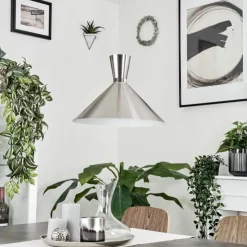 hofstein Suspensions|Suspension Vijes Nickel mat, 1 lumière