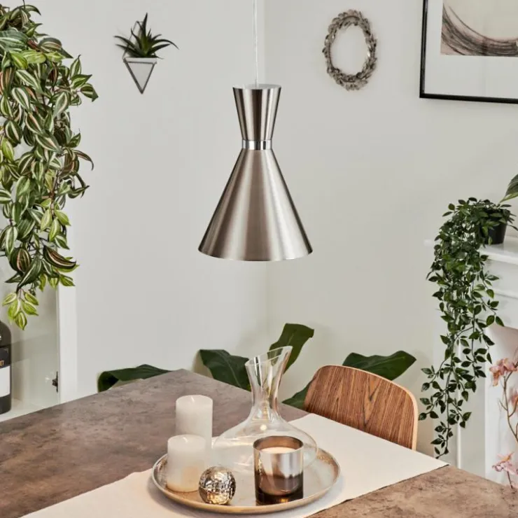 hofstein Suspensions|Suspension Vijes Nickel mat, 1 lumière