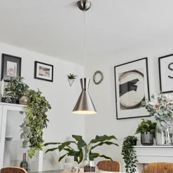 hofstein Suspensions|Suspension Vijes Nickel mat, 1 lumière