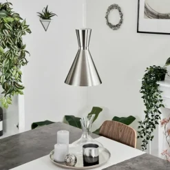 hofstein Suspensions|Suspension Vijes Nickel mat, 1 lumière