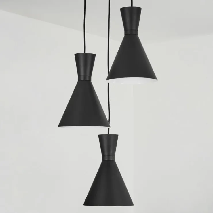 hofstein Suspensions|Suspension Vijes Noir, 3 lumières