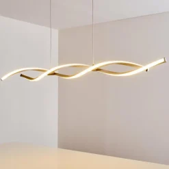 hofstein Éclairage Led|Suspension Wellington LED Acier inoxydable, 2 lumières